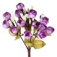 thumbnail image 1 of Decoración floral artificial para mejorar los arreglos de la sala de estar. Capullo de té de rosa perlada en miniatura, 1 of 5