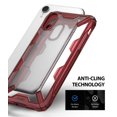 thumbnail image 4 of iPhone XR Case, Ringke [Fusion-X] Ergonomic Transparent Cover Hard PC TPU Bumper Military Drop Tested Impact Resistant for Apple iPhoneXR - Ruby Red, 4 of 6