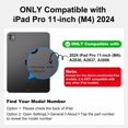 thumbnail image 3 of Funda con teclado Runelk para iPad Pro de 11 pulgadas (M4) 2024 con panel táctil, 3 of 9