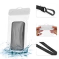 thumbnail image 3 of Ofertas Únicas 2 Pcs Bolsa Inflable Móvil Impermeable Blanca Funda Impermeable Universal Compatible con Teléfono 4.92"x9.65", 3 of 6