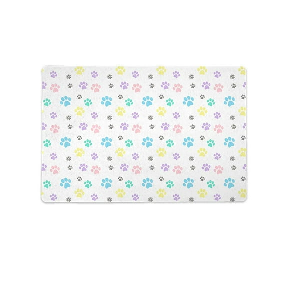Dog Paws Pattern Mat Rectangle -Image by Shutterstock,