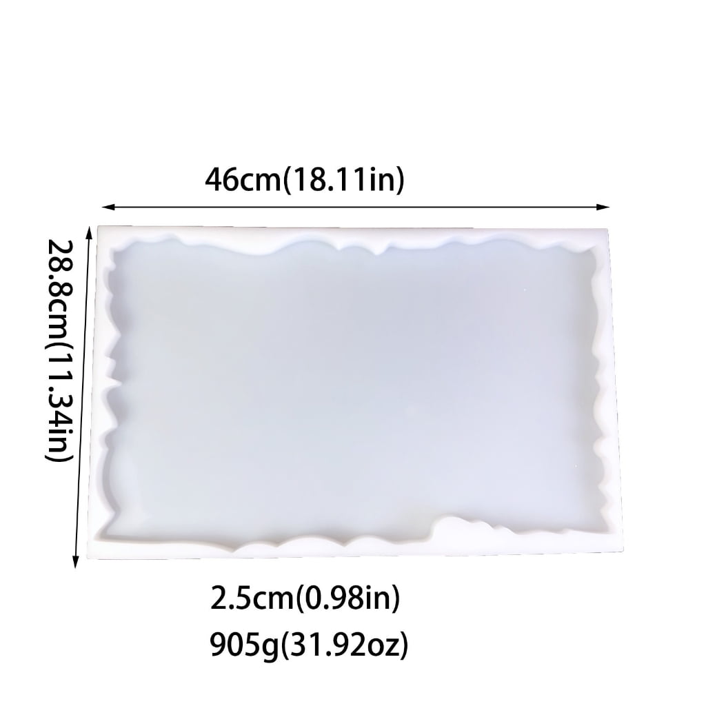 WINDLAND River Table Silicone Mold Large Irregular Rectangle Tabletop Molds Resin Epoxy Clay Craft DIY Ornament Jewelry Making
