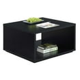 thumbnail image 1 of Pemberly Row Table Basse Carrée avec Tablette Inférieure, Noir, 1 of 3