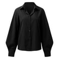 thumbnail image 4 of Aayomet Womens Blouses And Tops Dressy Women's Turtleneck Tops Casual Slim Fitted Long Sleeve Base Layer Shirts,Black M, 4 of 5