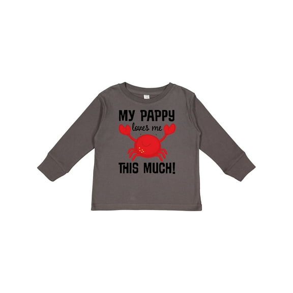 Inktastic My Pappy Loves Me Boys or Girls Long Sleeve Toddler T-Shirt