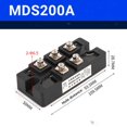 thumbnail image 1 of Compact Design Mds20A300A500A800A1000A1200A 1600V Rectifier Bridge Stack, 1 of 3