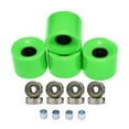 thumbnail image 2 of Juego de 4 ruedas de patineta PU de 60 mm 78A con cojinetes y espaciadores de acero alto para tablero de crucero, longboard, de reconstrucción Cubierta de Soledad  ruedas de patineta, 2 of 8