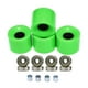thumbnail image 2 of Ruedas de patineta longboard de 60 mm, 78 A, con rodamientos, juego de 4, ruedas de repuesto Cubierta de oro verde, 2 of 9