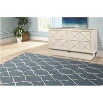 Creden-ZzZ 513-10 Essex White Cabinet Bed, Queen Size