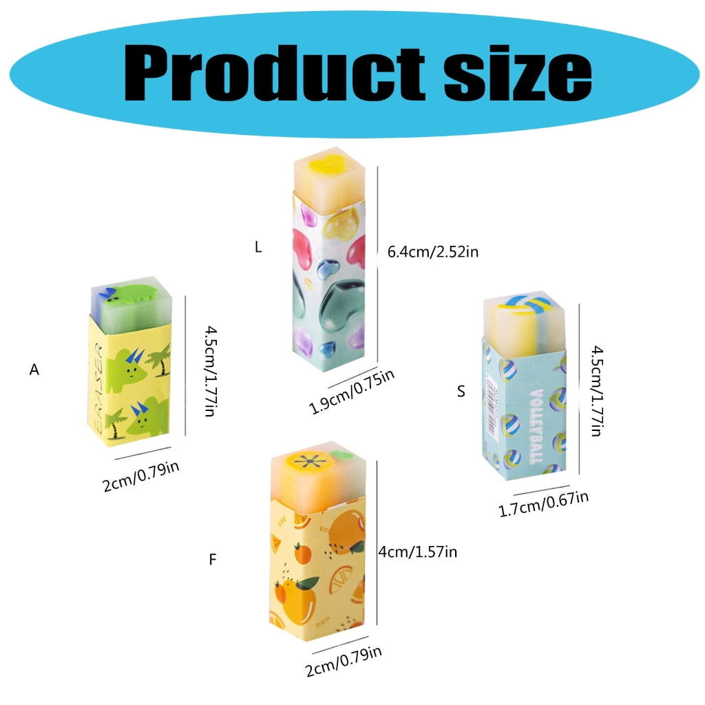 32/36 Pcs Fruit Erasers Aesthetic Erasers Lovely Animal Pencil Erasers Soccer Erasers Easy To Prizes for