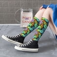 thumbnail image 6 of Picia Women Crew Soft Moisture-wicking Socks Hippie Style Pattern Design Cotton Socks, One Size fit All, 6 of 9
