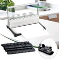 thumbnail image 5 of HOUYEE Binding Machine, 19 Holes, 450 Sheets, Comb Binding Machines with 50 PCS 1/2" Comb Binding Spines, Comb Binder Machine for Letter Size Paper，Adjustable Margin, 5 of 6