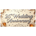 thumbnail image 2 of LUUFILx 25th Wedding Anniversary Backdrop Heart Decorations Party Supplies Banner Romantic Celebration Event Background Photo Props Anniversary Wall Décor, 2 of 8