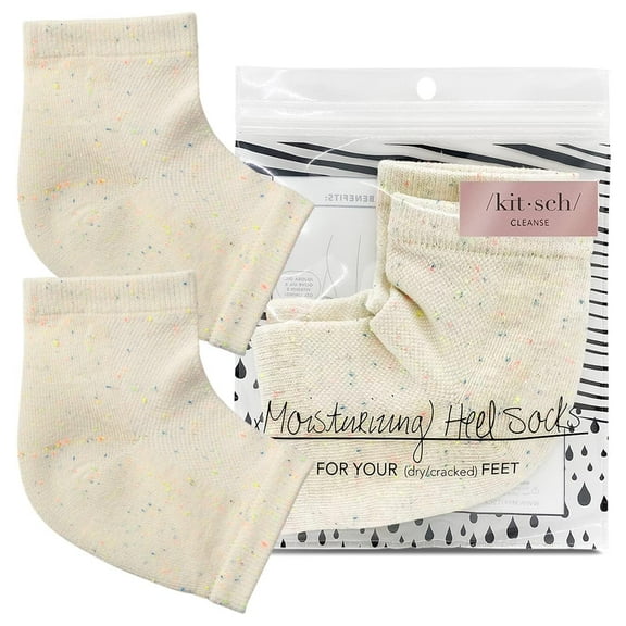 Kitsch Moisturizing Cotton Socks - Breathable & Moisturizing for Female, Yellow