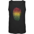 thumbnail image 1 of Rastafarian Thumbprint Black Adult Tank Top, 1 of 1