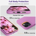 thumbnail image 3 of Designed for iPhone 14 Case, Silicone Shockproof Slim Thin Phone Case for iPhone 14 6.1 inch (Lilac Purple), 3 of 13