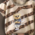 thumbnail image 5 of Sopiago Toddler Baby Boys Summer Clothes 3 6 12 18 24 Months 2T 3T 4T 5T Boys Outfits Sleeveless Dinosaur Print Tank Tops Striped Shorts Set Grey,6-12 Months, 5 of 5