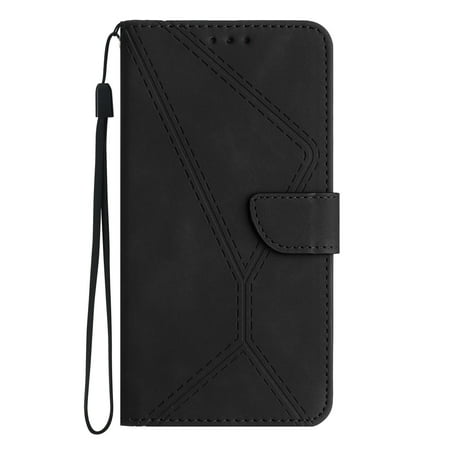 Decase for Samsung Galaxy S9 5.8" Flip Wallet Case, Magnetic PU Leather Wallet Case with Card Holder Kickstand Hand Strap Shockproof Folio Flip Protective Cover, black