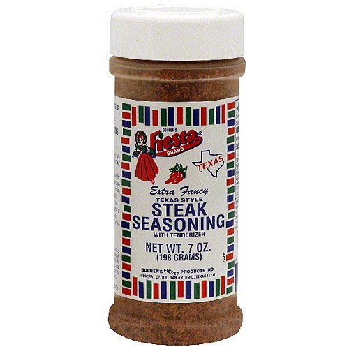 Fiesta Brand Texas Style Steak Seasoning With Tenderizer, 7 oz (Pack of