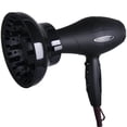 thumbnail image 4 of Hairizone Difusor de cabello universal adaptable para secadores con D-1.7 pulgadas a 2.6 pulgadas para cabello rizado u ondulado, negro brillante, 4 of 5