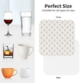 thumbnail image 6 of Zufioo Anchors Print Leather Coaster Set, Decorative PVC Coasters 4-pack - Scald and Stain-resistant, Suitable for Home, Cafes, Restaurants-Square, 6 of 6