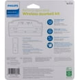 thumbnail image 4 of Philips Battery-Operated 2-Melody Doorbell Kit, White, 6.45in, DES1120W/27, 4 of 10