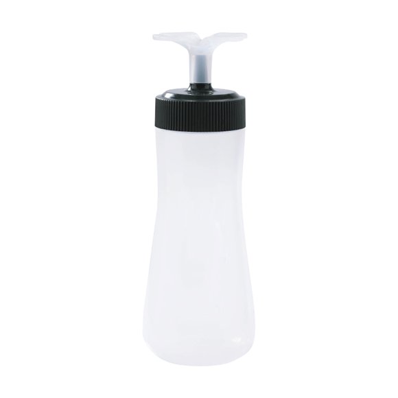 Bottles with Caps,Condiment Squeezing Bottles 11 Ounces with Flip Top Cap Hot Condiment Bottles Squeezing for Condiments Oil Icing Liquids