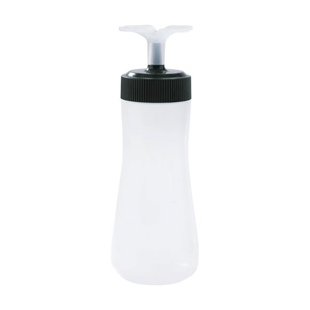 Esprimir Botella de Condimento de Boca de Botella de Aceite 11 Onzas, con Tapa Giratoria Esprimir Botella de Condimento Caliente Esprimir Botella de Condimento Líquido Congelado de Aceite