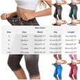 thumbnail image 3 of ZQUUVOU Capri Jeans for Women Pull On Jeggings High Elastic Breathable Tummy Control Yoga Pants Capri Leggings with Pockets Watermelon Red, 3 of 5
