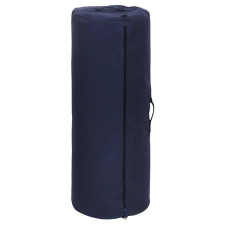 Rothco Canvas Duffle Bag With Side Zipper - Navy Blue, 30