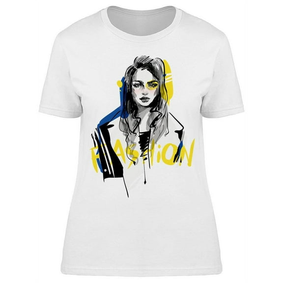 Fashion Gorgeous Woman T-Shirt Women -Image by Shutterstock, Female Medium