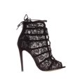 thumbnail image 4 of Womens Chinese Laundry Jingle Caged Lace Up Booties, Black, 4 of 5