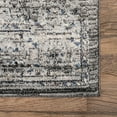 thumbnail image 5 of nuLOOM Victoria Distressed Medallion Area Rug, 4' x 6', Gray, 5 of 9