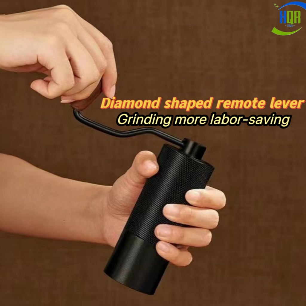 Hand Crank Coffee Grinder, CNC One-Piece Cutting Nickel Grinder, A Must-Have At Home, Great Gift