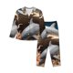 thumbnail image 1 of Balery Coral Fish Dolphin Conjunto de Pijama con Estampado para Mujer, Conjunto de Dos Piezas con Manga Larga, Ropa de Dormir Suave con Bolsillos, Pijamas Cómodos-Small, 1 of 7