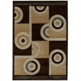 thumbnail image 1 of United Weavers Contours Spiral Canvas Chocolate Runner Rug, 1 of 1