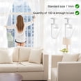 thumbnail image 3 of 100 Pcs Plastic White Curtain Track Glider Hooks Shower Curtain Hooks Curtain Hooks Plastic for Glider Rail Track White Plastic Curtain Hooks, 3 of 4