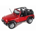 thumbnail image 2 of Diecast Car & LED Display Case Package - Jeep Wrangler Rubicon, Red - Maisto 31663 - 1/18 Scale Diecast Model Toy Car w/LED Display Case, 2 of 4
