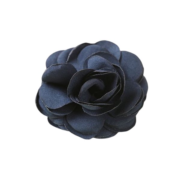 Minnieouse Broche de flores de simulación de lino coreano, accesorios de disparo lateral, adornos textiles para el hogar de rosas, zapatos de mujer, Ropa, zapatos y accesorios Miscelánea Azul oscuro Minnieouse AP014286-06