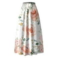 thumbnail image 3 of Pink Skorts for Ladies Flower Print Maxi Long Loose Fit Beach Formal Date Night Gowns Evening Holiday Bohemian Hawaiian High Waisted Tropical Skirts Womens 2025 XXL, 3 of 3