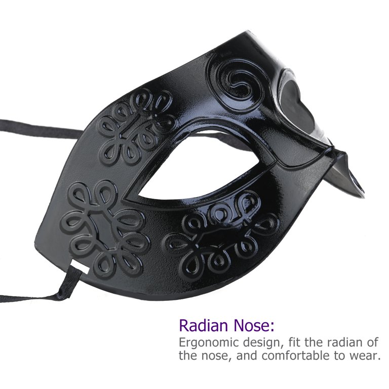 Flower Venetian Masquerade Mask Full Face Lace Rhinestone Women Eye for  Costume Mardi Gras Black 