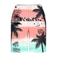 thumbnail image 5 of ZCFZJW Mens Hawaiian Shorts Casual Drawstring Elastic Waist Tropical Palm Tree Print Beach Bathing Suit Lightweight Quick Dry Swim Trunks with Pockets Pink S, 5 of 5