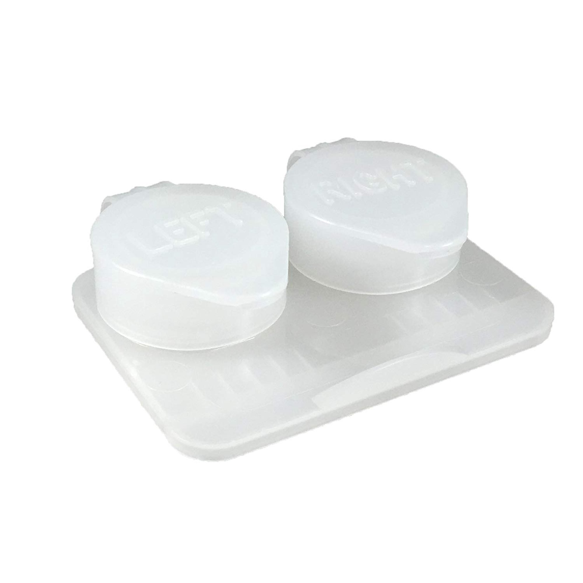 Visualeyewear 12-Pack, Deep Well Flip-top Clear Contact Lens Cases (12)