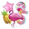 thumbnail image 5 of Tropical Flamingo Pineapple Foil Set Number 7 Color Number Balloon Girl Birthday Hawaiian Party Baby Shower Decoration, 5 of 10