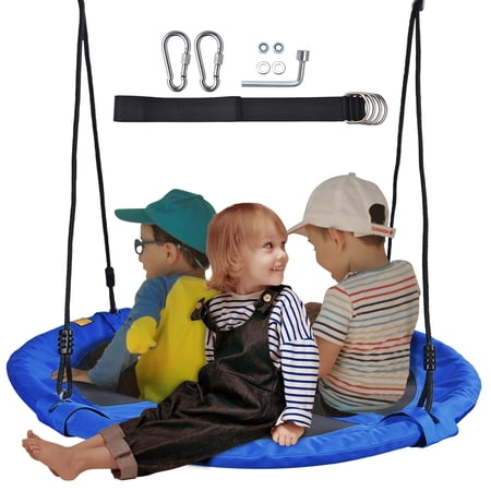 700LBS Weight Capacity 40  Flying Saucer Swing for Kids Outdoor Swings