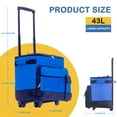 thumbnail image 2 of ACDANC 2026 New Rolling Cooler, 43L Large Leakproof Soft Cooler Bag with Wheels and Handle for Beach Camping Patio Travel Outdoor, Blue for Beach Trips, Picnics, Tailgating, Camping, Outdoor Parties, 2 of 7