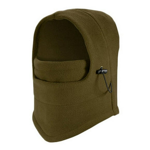 RXIRUCGD Solid Color Single-layer Hat Outdoor Sports Cycling Ski Hat Warm Neck Protection Head Cover Face Mask( Army Green )