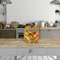 thumbnail image 4 of Fruit-shaped foldable wooden fruit basket and multi-purpose tray, kitchen and dining storage rack for fruits, vegetables, bread, and small household items, collapsible and space-saving design, 4 of 6