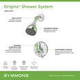 thumbnail image 2 of Origins Single Handle 1-Spray Shower System with VersaFlex™ Integral Diverter and EasyService™ Stops in Polished Chrome (Valve Included), 2 of 4