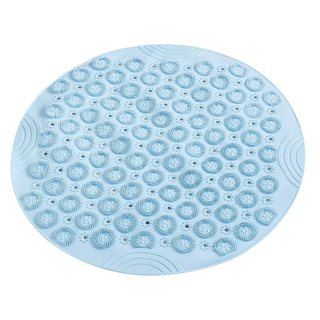 Boovnll Bathroom Rugs, Absorbent Thicken Non-Slip Backing Pvc Round Bathroom Non-Slip Mat Household Hydrophobic Sucker Pad Massage Mat, Bath Mat, Bath Mats for Bathroom